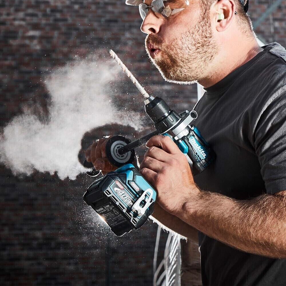 Makita 40V XGT Combi Drill Brushless HP001GZ Body Only Gold