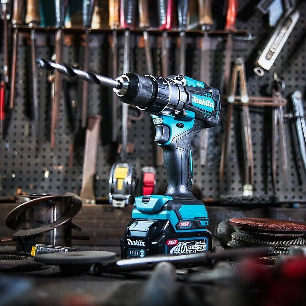 Makita 40V XGT Combi Drill Brushless HP001GZ Body Only Gold